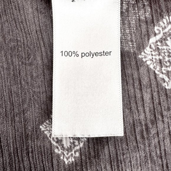 Maurices Dark Gray Damask Tunic - Plus Size 4 - Picture 6 of 8